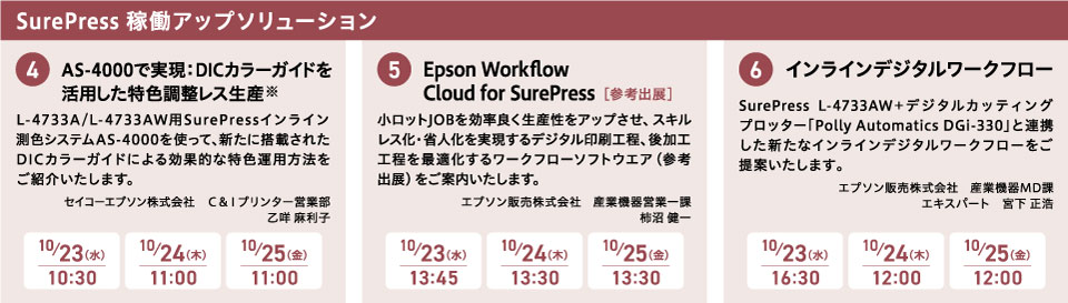 SurePress 稼働アップソリューション