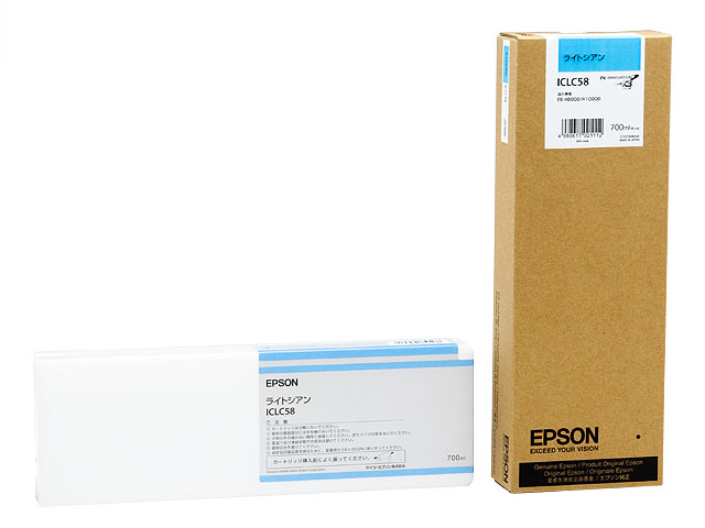EPSON SC18LC70 SureColor用 インクカートリッジ 700ml（ライトシアン） 通販 