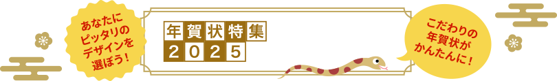 年賀状特集2025 デザインテンプレート あなたにピッタリのデザインを選ぼう！こだわりの年賀状をかんたんに！