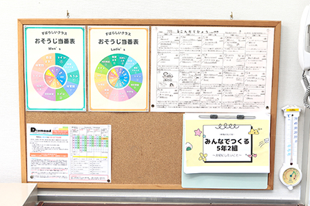 自由にカラー印刷ができるので、先生や児童の制作意欲も上がり、以前より工夫した印刷が増えて、教室も華やかで明るくなった