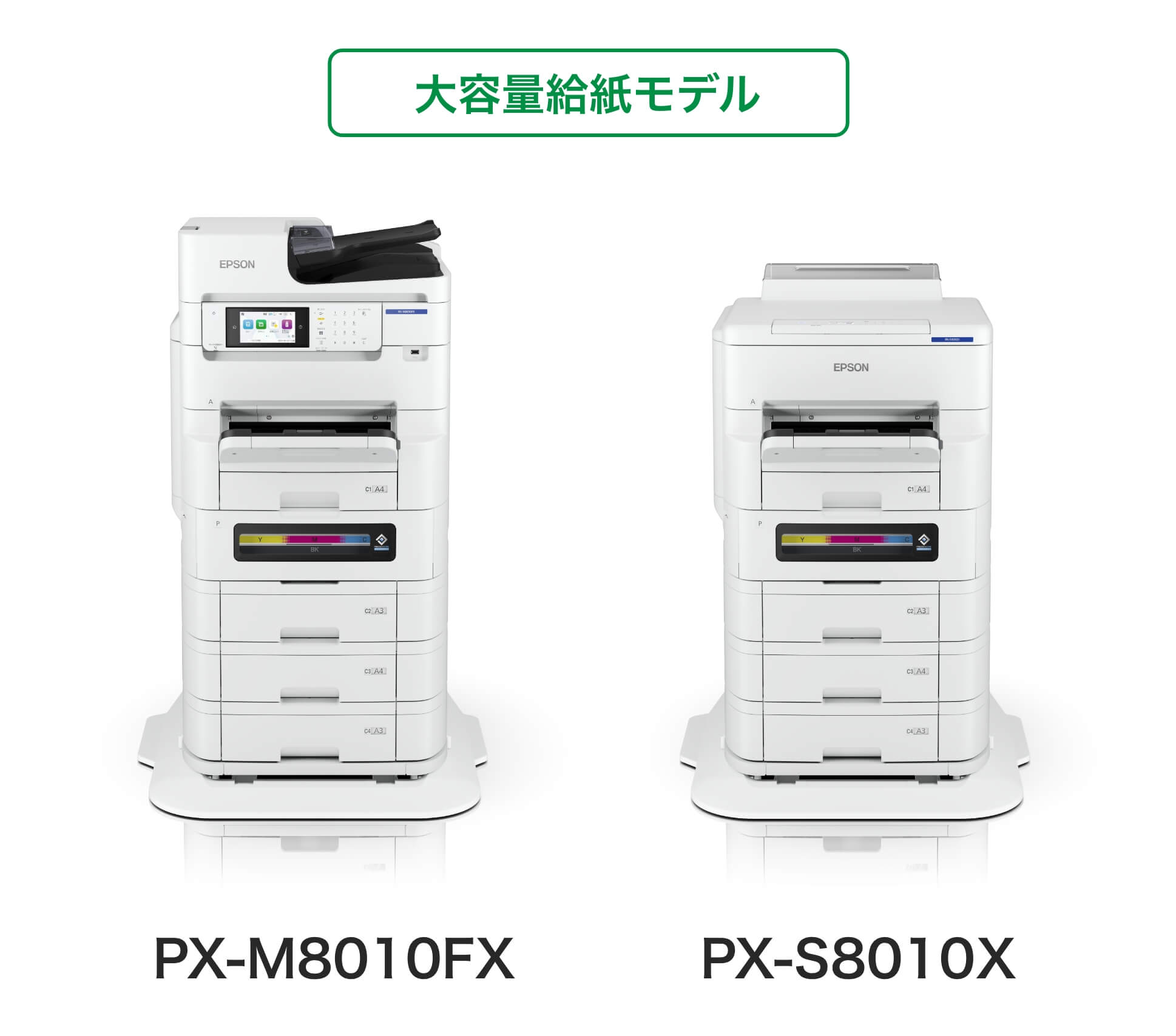 PX-M8010FX/PX-S8010X 増設カセット3段装着時