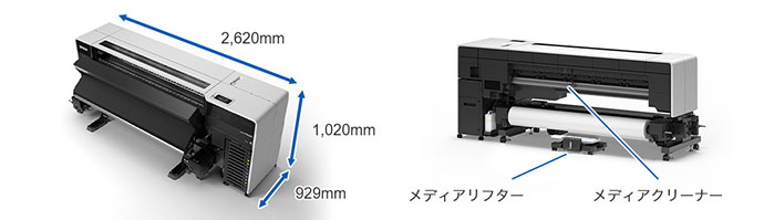 便利なフラット天面を採用