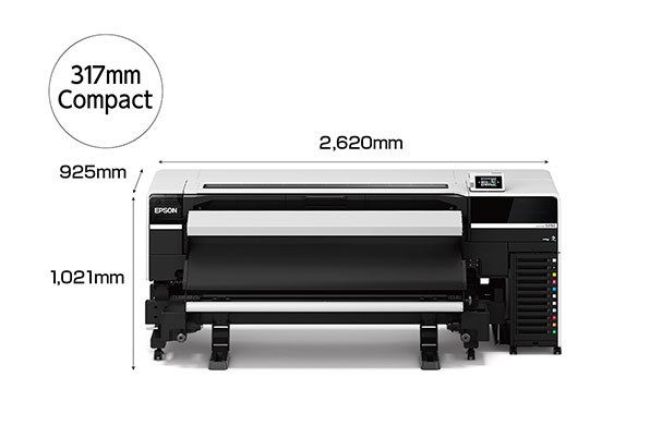 従来機比317mmコンパクト　高さ1021mm 奥行925mm 横幅2620mm