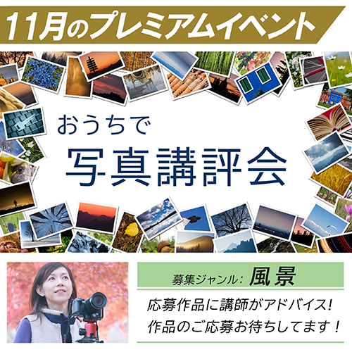 「おうちで写真講評会」11月のプレミアムイベント